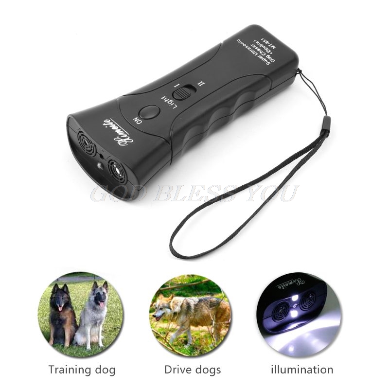 Advanced Ultrasonic Dog Chaser Aggressive Animal Deterrent Highfrequency Sound Repeller With Integrated Flashlight - 4