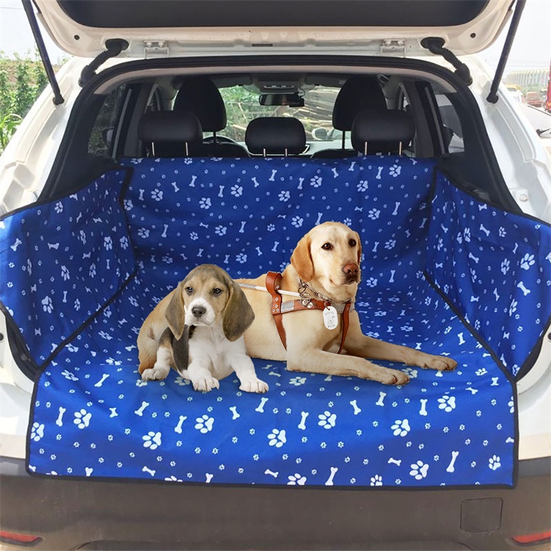 Waterproof Dog Car Seat Cover Pet Travel Hammock With Mesh Carrier Zipper Pocket Cushion Protector - 74