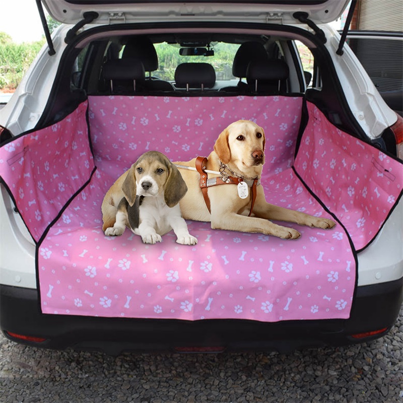 Waterproof Dog Car Seat Cover Pet Travel Hammock With Mesh Carrier Zipper Pocket Cushion Protector - 33