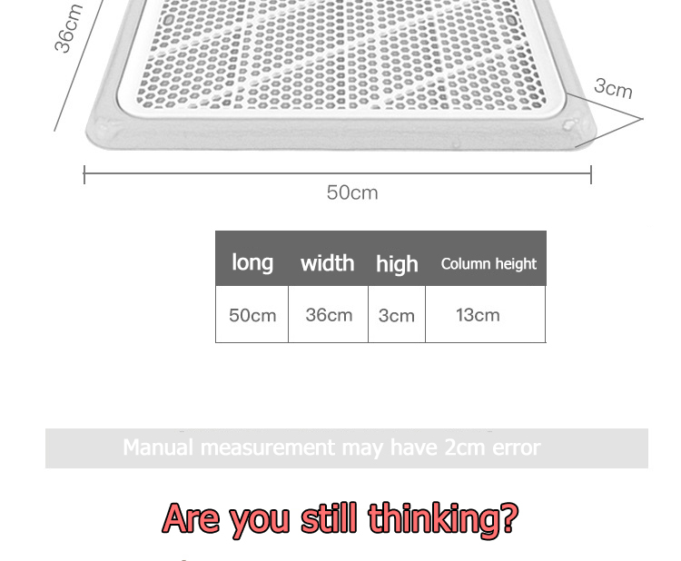 Portable Dog Training Pad Tray Plastic Pet Potty Mat With Pillar Pee Training Toilet For Puppies - 4