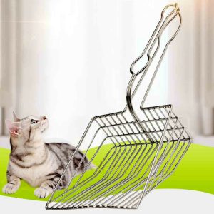 Metal Cat Litter Sand Shovel Artifact Stainless Steel Useful Cleaning Tray Scoop Tool Clean Tools