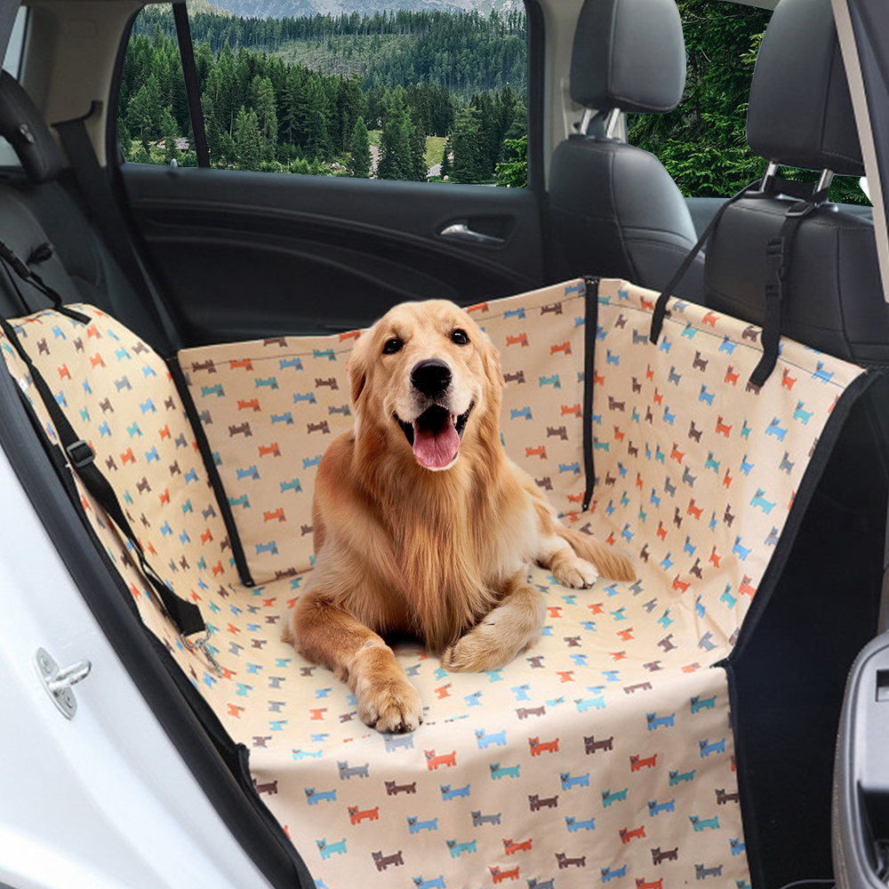 Waterproof Oxford Cloth Pet Car Seat Cover Breathable Dogcat Hammock Rear Back Mat For Pet Transportation - 1