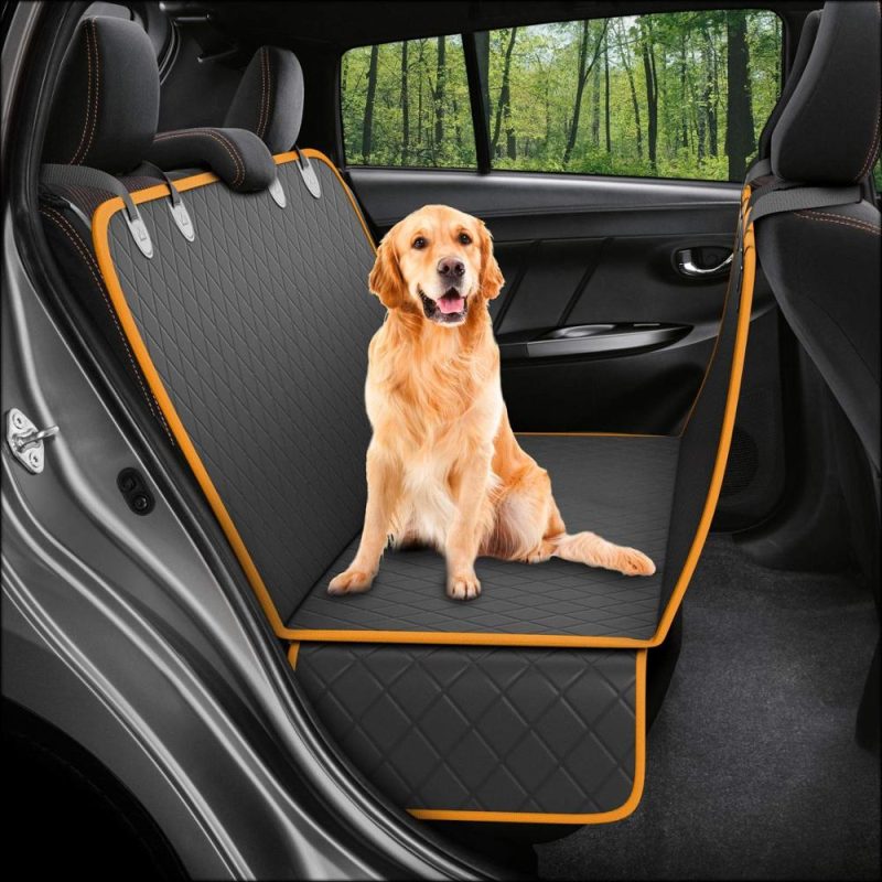 Lanke Dog Back Seat Car Cover Protector Waterproof Scratchproof Nonslip Hammock For Pet Dirt And Fur Covers