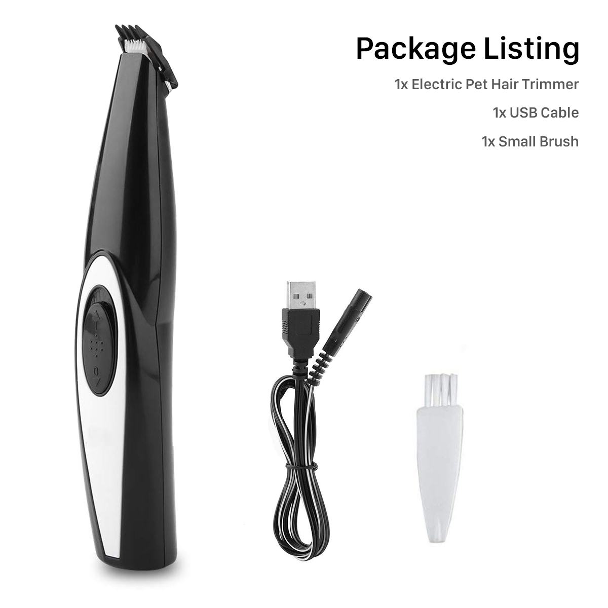 Usb Rechargeable Pet Grooming Trimmer For Dog Cat Foot Hair Mini Electrical Shaving Clipper With Builtin Battery - 1