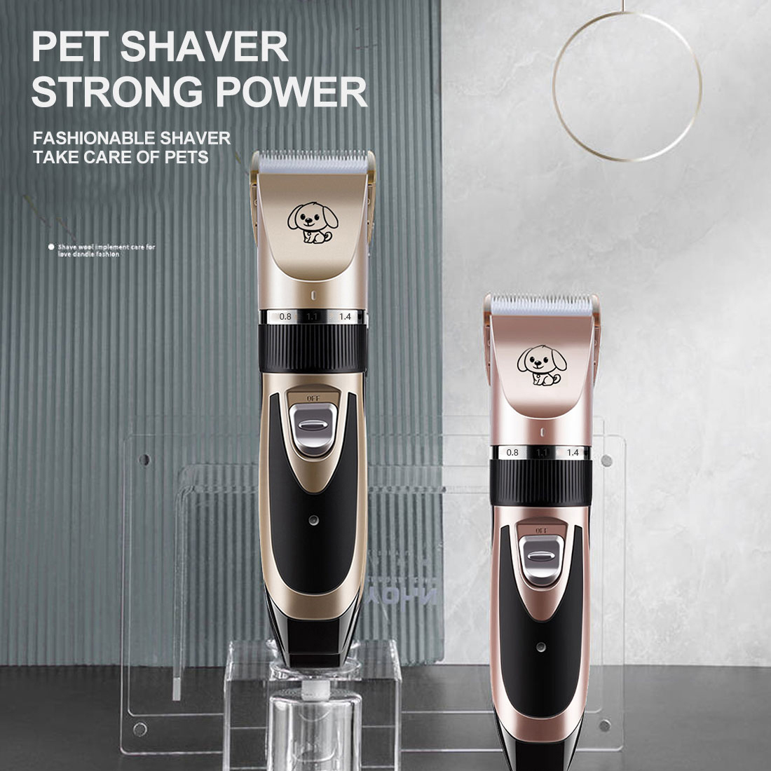 Rechargeable Lownoise Electric Pet Hair Clipper Set Usb Dog Cat Trimmer Kit With Spare Blade For Efficient Grooming - 5