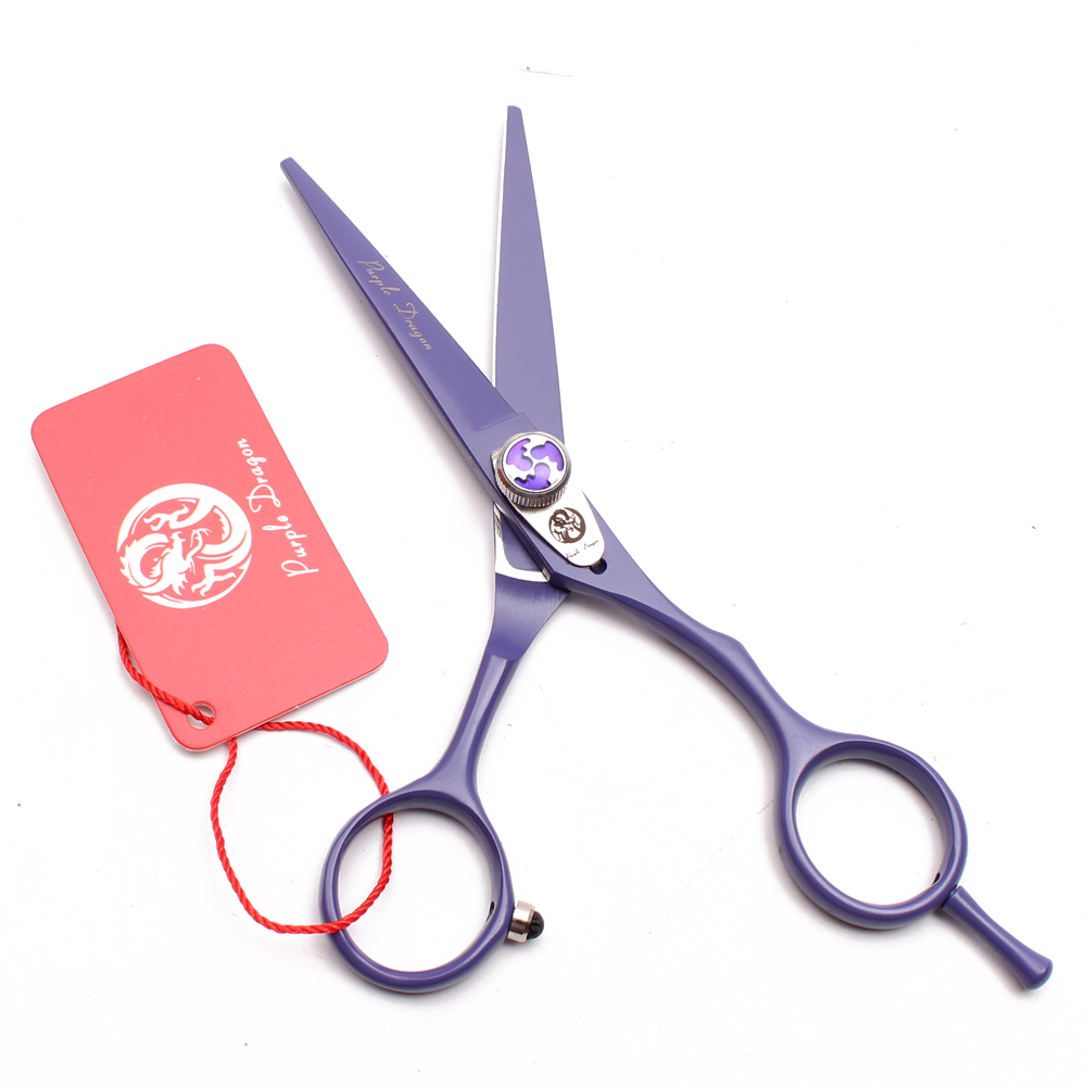 Professional 60 Stainless Steel Dog Grooming Scissors Purple Dragon Color 5 Inch Straight And Thinning Shears Z1018 - 3