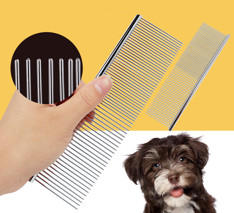 Fathin Pet Grooming Combs Stainless Steel Dog Brush Available In M L Xl For Small To Large Dogs And Cats - 1