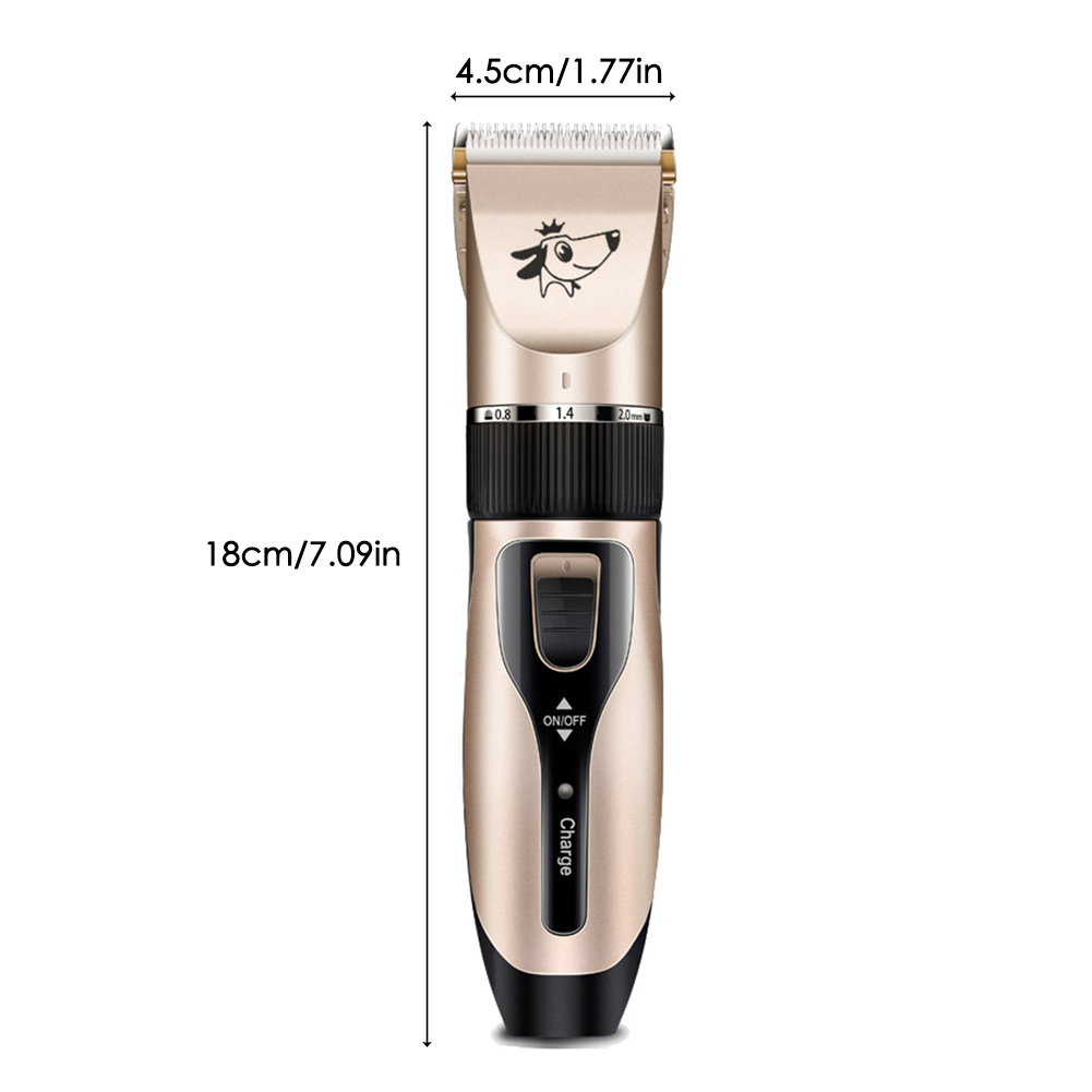 Rechargeable Pet Hair Trimmer Usb Electric Clipper Set Lownoise Dog Cat Grooming Hairdressing Cutter - 6