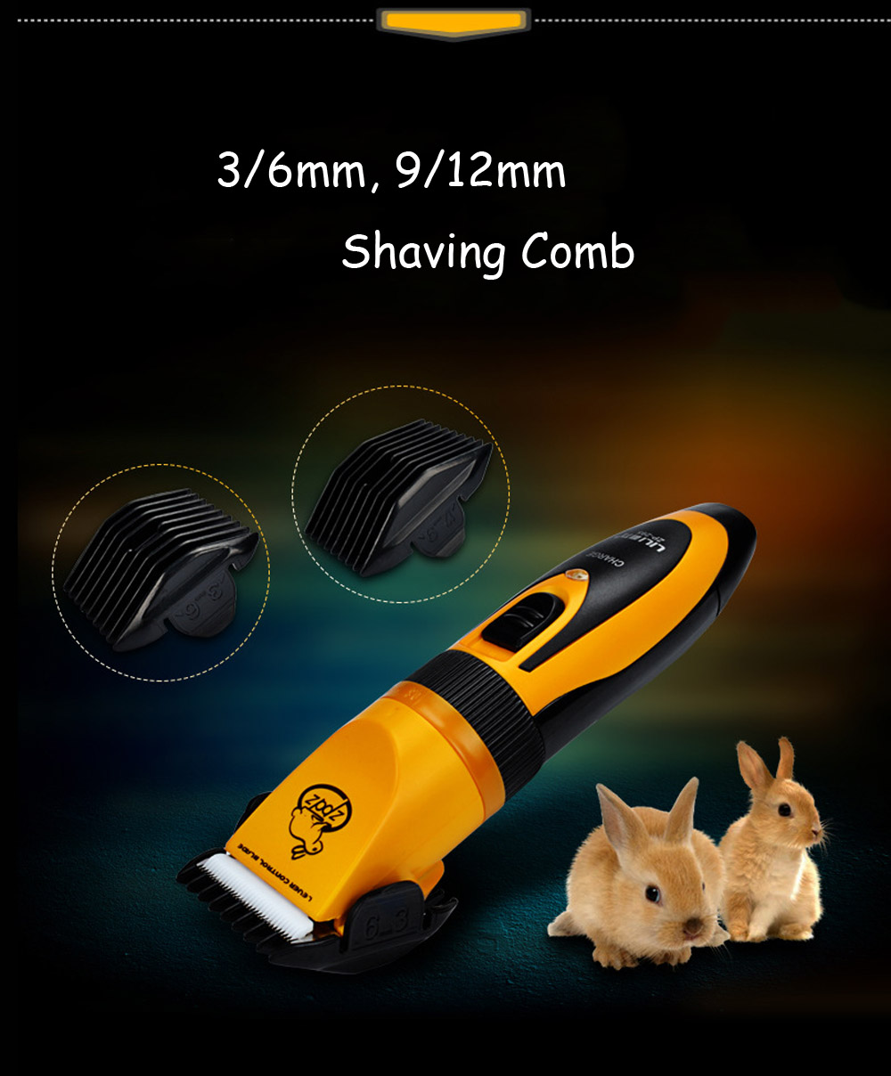 Professional Pet Grooming Kit Zp295 Powerful 35w Dog Cat Hair Trimmer Clipper Cutter Shaver And Mower Machine - 6