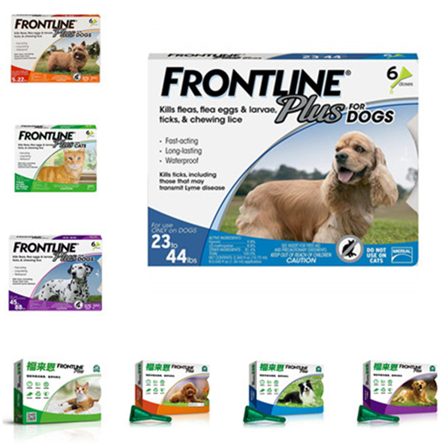 Frontline Plus Flea And Tick Treatment For Dogs Cats 3pcs 6pcs Protection Packs - 2