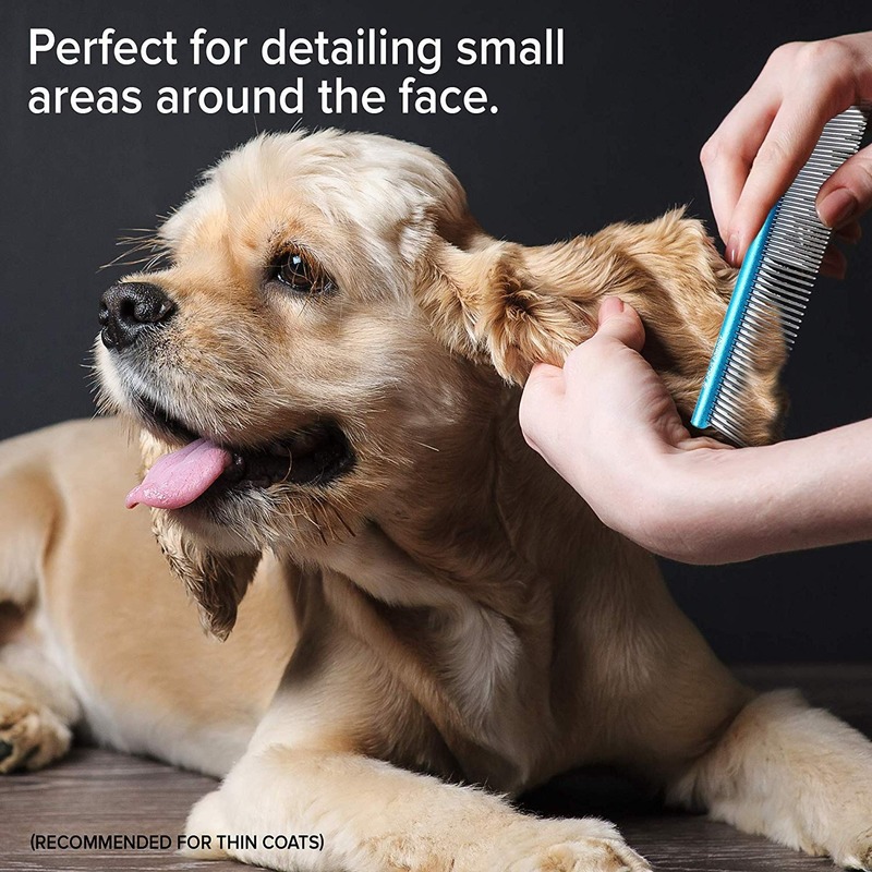 Colorful Piano Professional Anti-corrosion Grooming Comb For Dogs Cats Stainless Steel Pet - 4