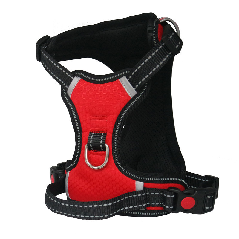 Large Breathable Dog Harness Nopull Reflective Vest With Matching Leash Collar For Pet Training - 8