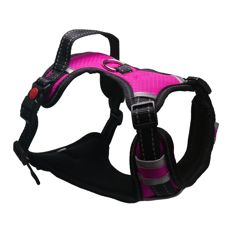 Large Breathable Dog Harness Nopull Reflective Vest With Matching Leash Collar For Pet Training - 6