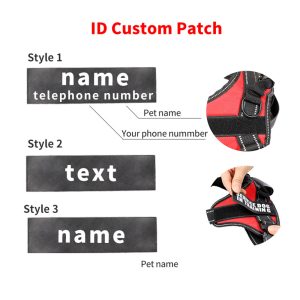 Personalized Reflective Dog Harness Pet For Small And Large Dogs With Custom Patch - 2
