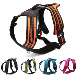 Truelove Sport Nylon Reflective No Pull Dog Harness Outdoor Pet Vest With Handle Xs To Xl 5 Colors