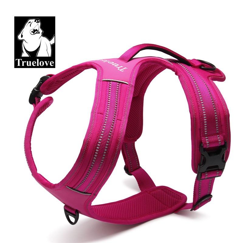 Truelove Reflective No Pull Dog Harness Nylon Outdoor Pet Vest With Handle Available In Xsxl 5 Colors - 3