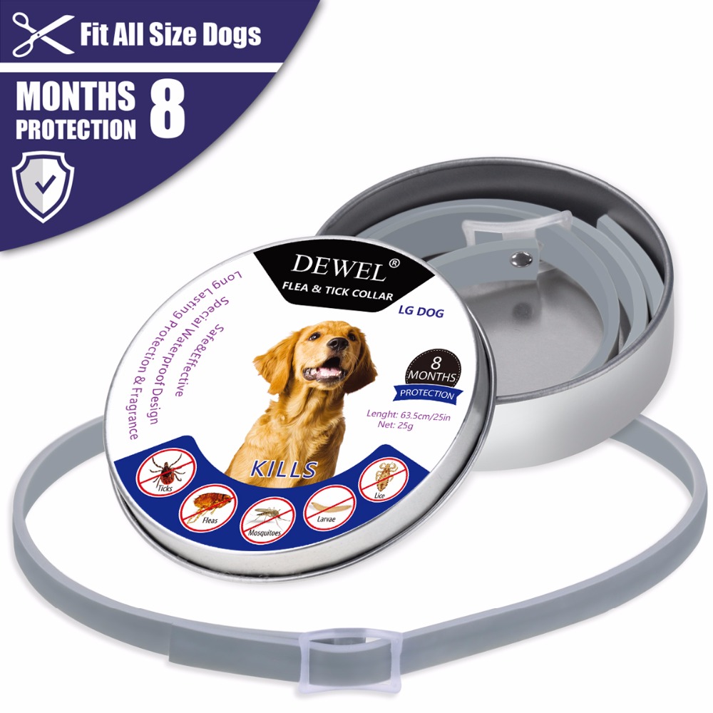 Dewel Adjustable Pet Collar For Cats Dogs Longterm 8 Month Protection Against Fleas Ticks And Mosquitoes Outdoor Use - 7