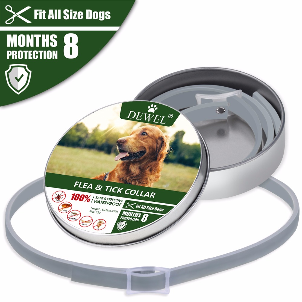 Dewel Adjustable Pet Collar For Cats Dogs Longterm 8 Month Protection Against Fleas Ticks And Mosquitoes Outdoor Use - 5