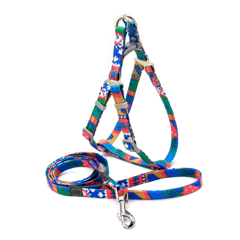 Adjustable Nopull Dog Harness And 12m Leash Set Canvas Print Ideal For Pitbulls And Large Pet Dogs - 5