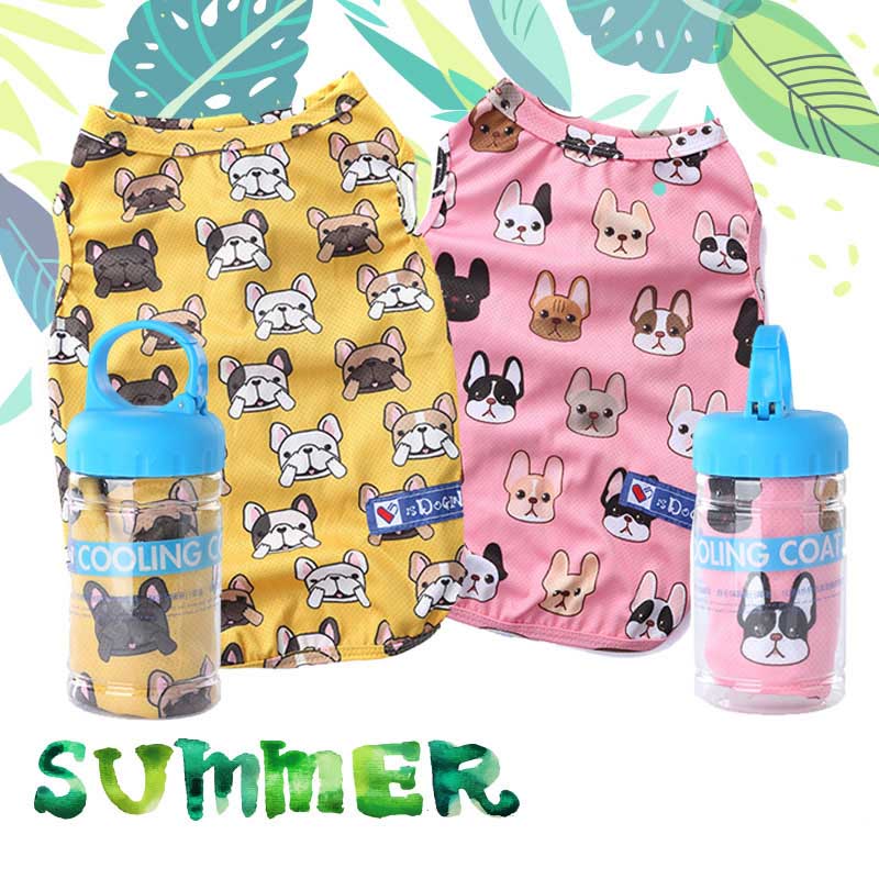 Outdoor Summer Cooling Vest Shirt For Large Dogs Breathable Pet Clothing For French Bulldogs Pugs - 15
