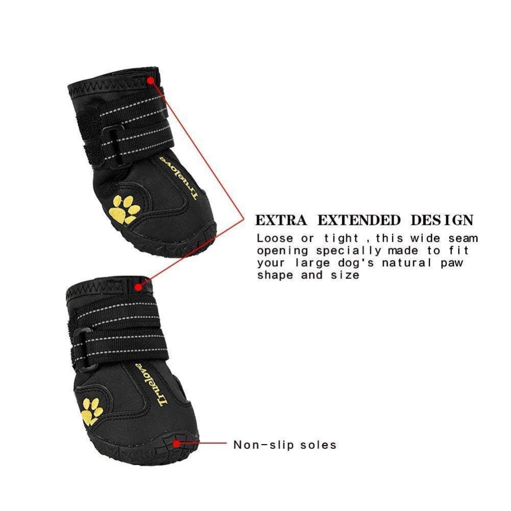 Truelove Waterproof Antislip Dog Shoes Reflective Rain And Snow Boots For Small To Large Pets Suitable For Sports And Training Model Tls3961 - 6