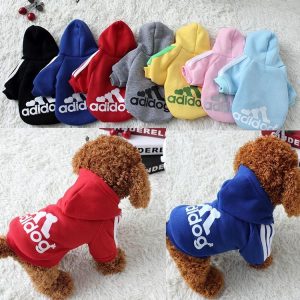 Dog Clothes Adidog Winter Pet Small And Medium-sized Hoodies Puppy Clothing Sweatshirt For Dogs Chihuahua