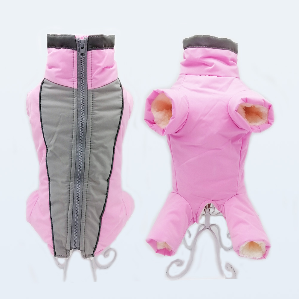 Unisex Winter Dog Overalls Waterproof Warm Down Jacket Reflective Jumpsuit For Small Pets Puppy Snowsuit Clothing - 13