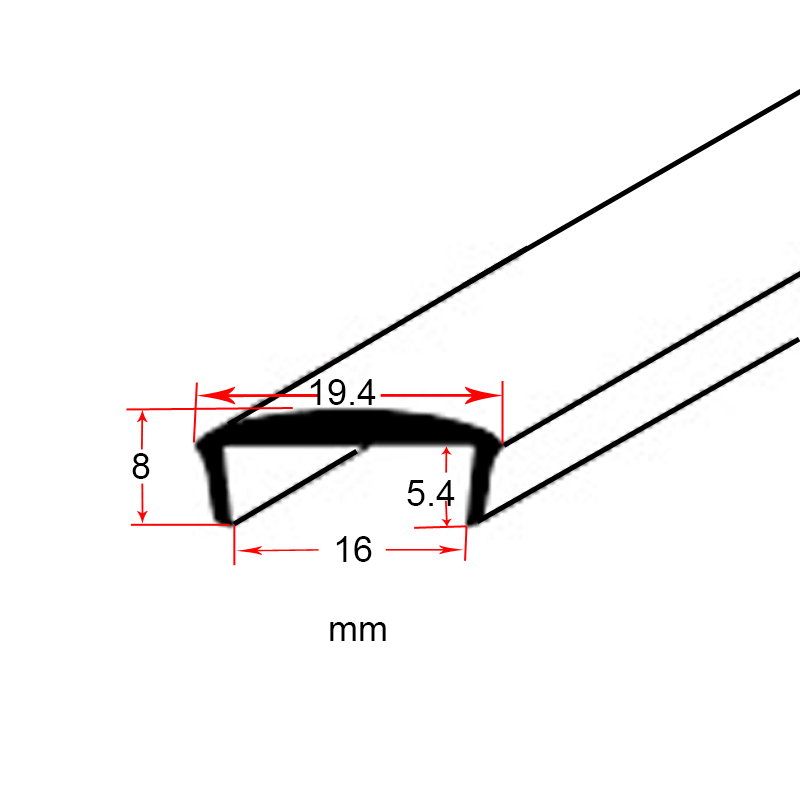 20ft White Plastic Umolding For 58 Inch 16mm Arcade Game Machine Amusement Cabinet Mame Equipment - 2