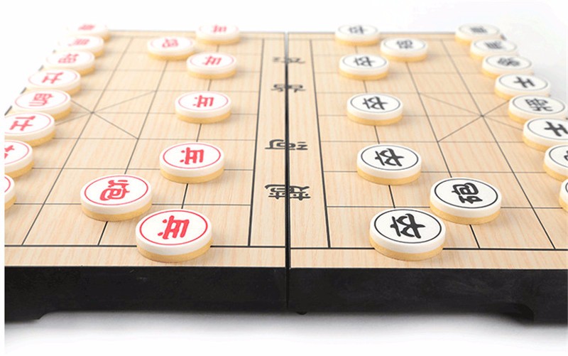 Deluxe Magnetic Xiangqi Chinese Chess Set Foldable Portable 25x25x2cm Traditional Board Game Quality F227 - 4