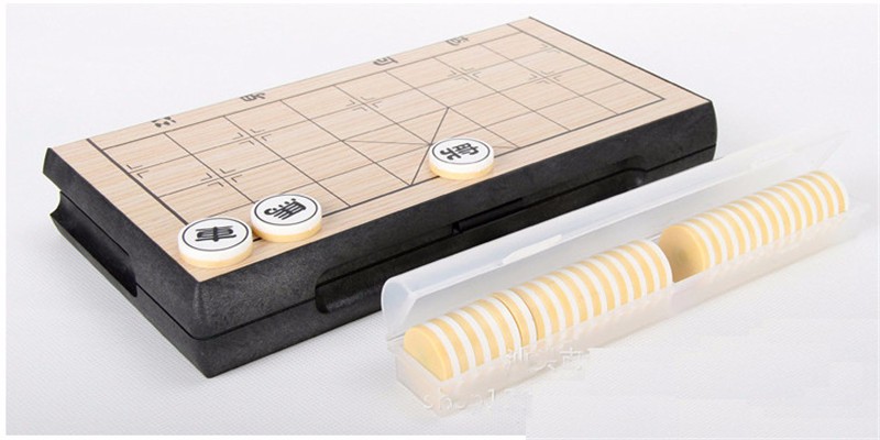 Deluxe Magnetic Xiangqi Chinese Chess Set Foldable Portable 25x25x2cm Traditional Board Game Quality F227 - 2