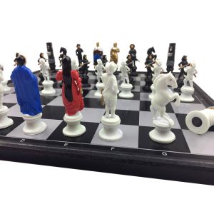 Cartoon Character Magnets Full Set International Chess Pieces Portable Board Training Children Teenager