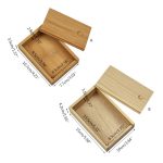 Bamboo Cards Storage Box Desktop Wooden Poker Playing Card Case Tarot - 2