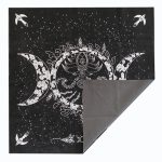 Altar Tarot Cloth Triple Goddess Moon Phases Astrology Cards Divination Special Tablecloth Velvet 19 Inch With Bag