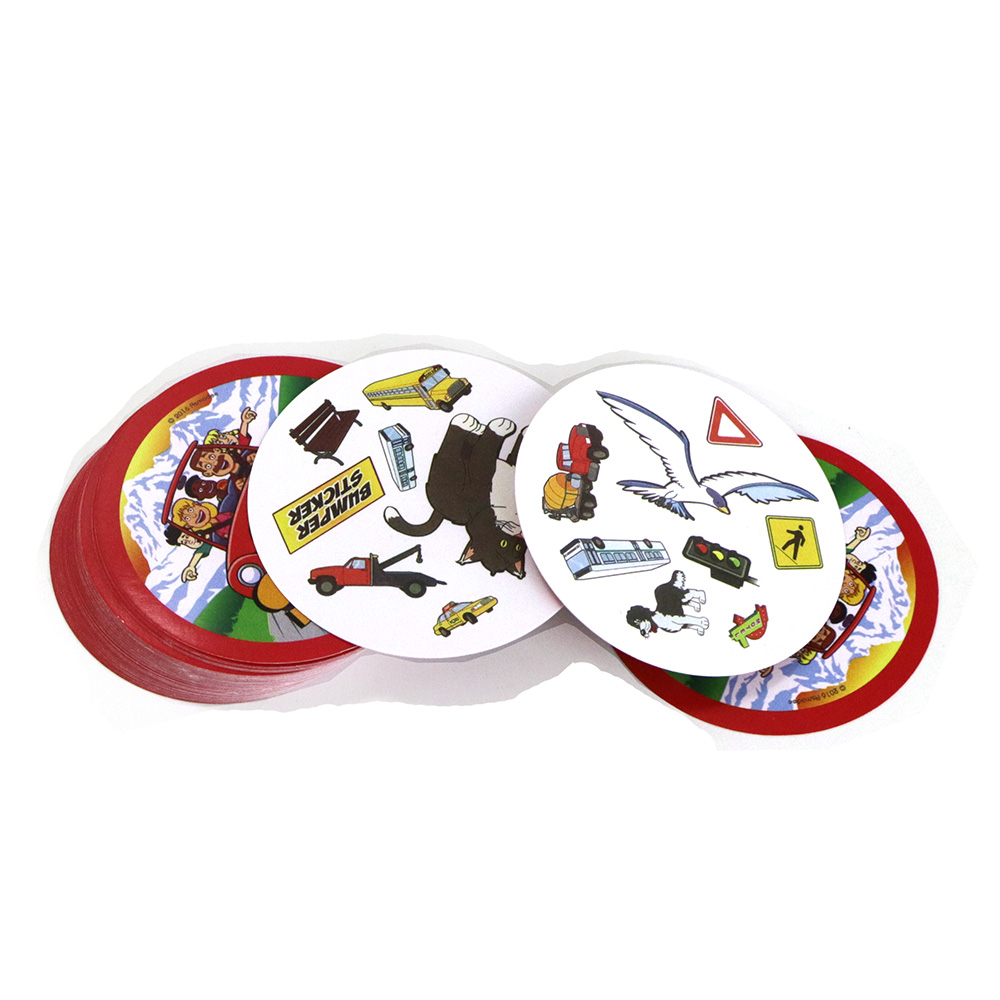 Family Fun Dobble Spot On The Road Card Game 70mm Mini Board Game For Kids Parties Gifts - 2