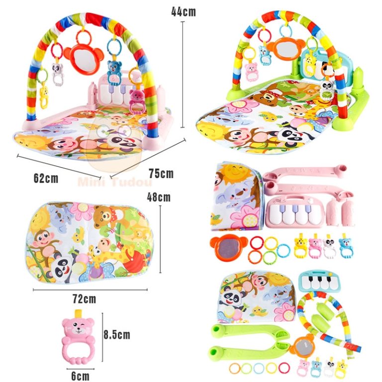 Infant Musical Playmat Fitness Carpet With Piano Keyboard Educational ...