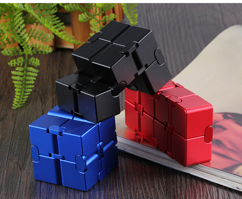 Aluminium Infinity Cube Toy Stress Relief Anxiety Reducer Deformation Infinite Edc Toy For Adults Kids - 19