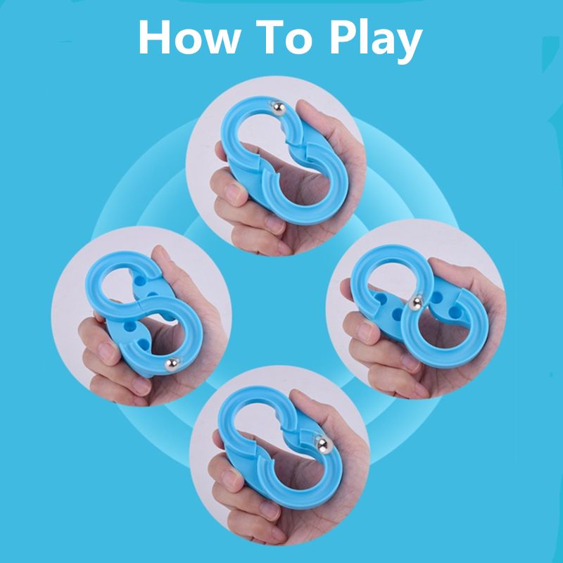 8track Fidget Pad Spinner Toy For Stress Relief Autism Adhd Anxiety Handheld Desk Plaything - 6