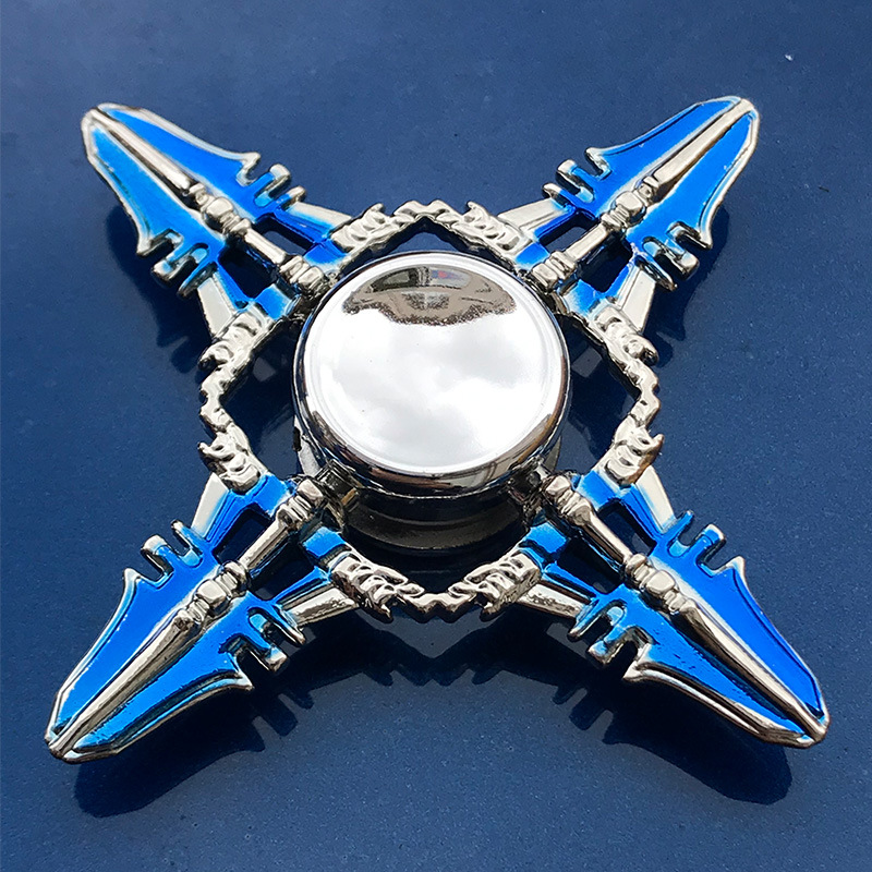 Blue Tri Ninja Fidget Spinner Toy