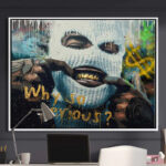 Why So Serious Masked Artist Poster Art - 3