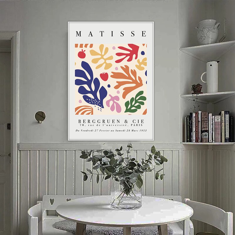 Vintage Matisse Wall Murals Decorative Prints for Living Room - 11