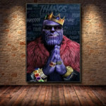 Avengers Poster Print Hulk Iron Man Thanos Captain America - 4