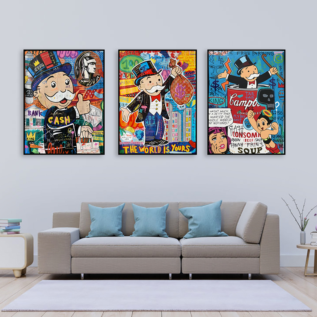 Cartoon Art Prints Success Wall Decor for HomeOffice - 11