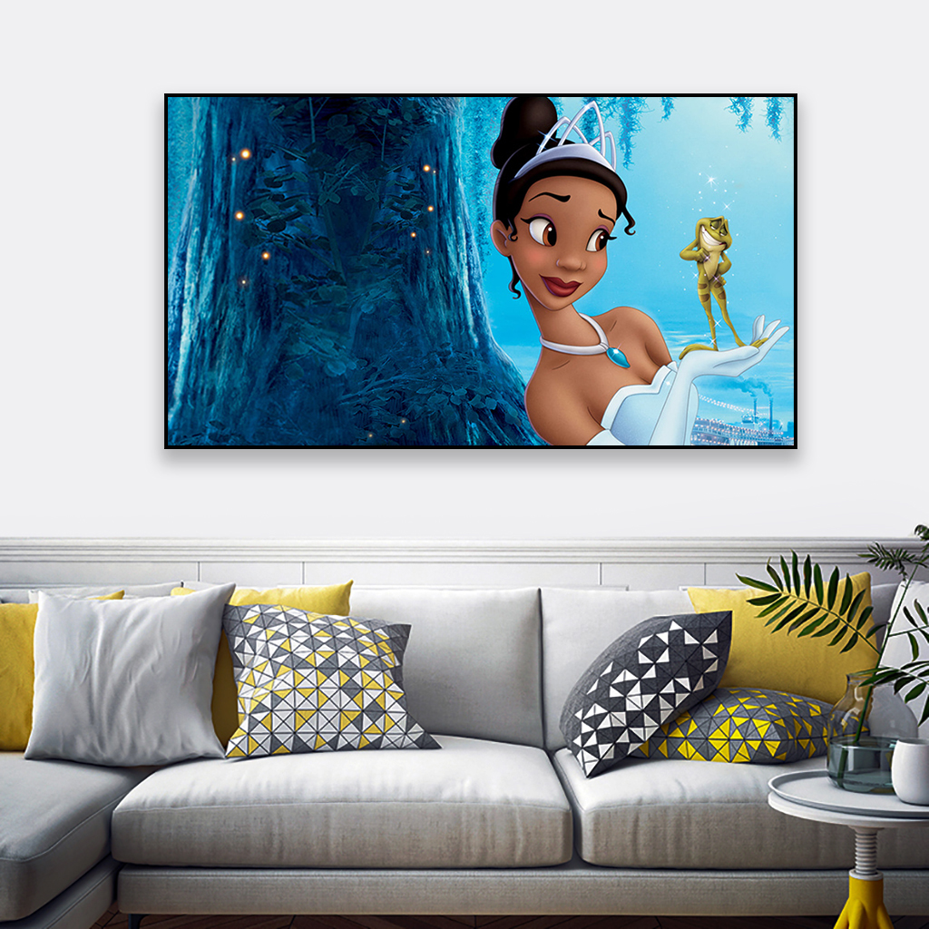 Disney Princess Wall Art Canvas Painting for Kids Bedroom - 11
