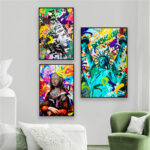 Mona Lisa Graffiti Oil Painting Wall Art - 4