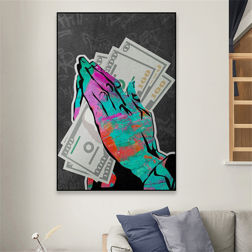 Motivational Money Art Office Canvas Prints - 12