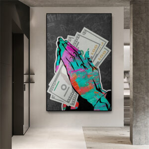Motivational Money Art Office Canvas Prints - 1