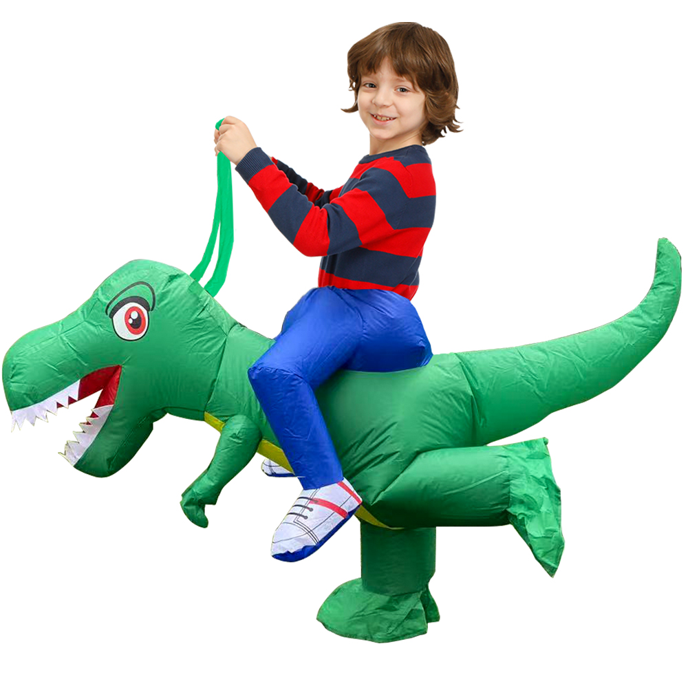 Dinosaur Inflatable Costume For Kids Trex Cosplay Jumpsuit For Halloween - 8