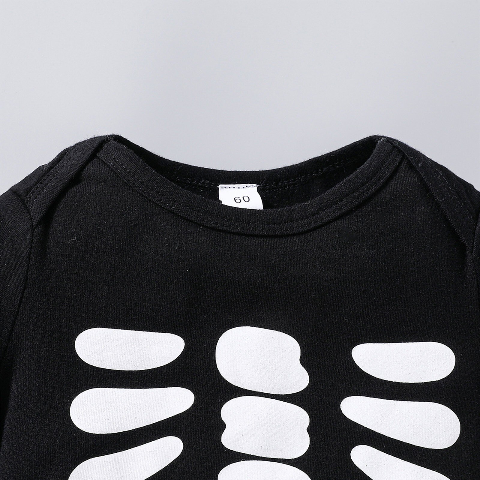 Newborn Halloween Bat Jumpsuit Skeleton Romper With Hat Infanttoddler Costume - 15