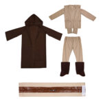Kids Jedi Warrior Cosplay Costume Set Boys Girls Halloween Fancy Dress - 6