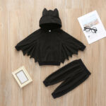 Baby Halloween Costume Set Bat Hoodie Pants For Boysgirls - 1